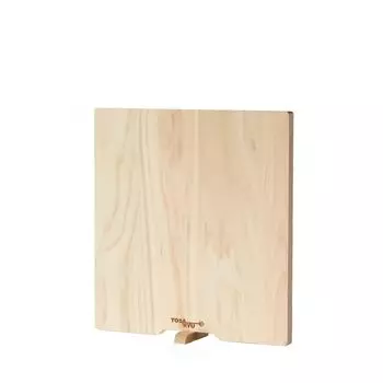 TOSARYU SHIMANTO HINOKI Easy Hinoki Cutting Board with Stand Made in Japan (M) 26x24x1.5cm слоновая кость