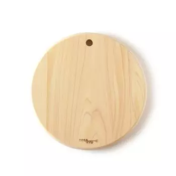 TOSARYU SHIMANTO HINOKI Hinoki Round Cutting Board Diameter 25cm x Thickness 2cm Made in Japan (S) слоновая кость