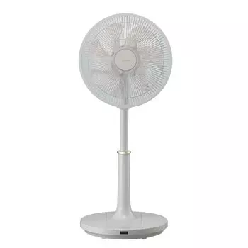 Toshiba Living Fan 7 Blades 4 Levels Air Volume LCD Remote Control Dust Prevention DC Motor Twin Timer Light Gray TF-30DL26 Off/On