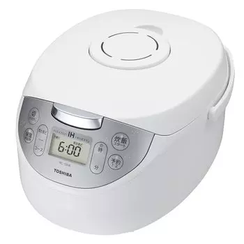 TOSHIBA Rice Cooker Cups IH Rice Cooker Warm White Rice 24 Hours Porridge Cooking Brown Rice Bread Fermentation (Toshiba) 5.5 RC-10HK(W)
