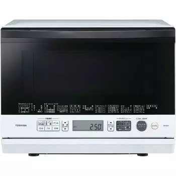Toshiba Steam Microwave Oven Stone Oven Dome 26L Gran White Flat Table ER-SD70(W)