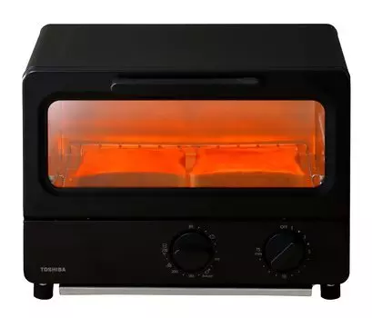Toshiba Тостер-духовка, тостер из 2 предметов, функция регулировки температуры, в комплекте блюдце, таймер на 15 минут, черный (Тошиба) HTR-PZ3(К)