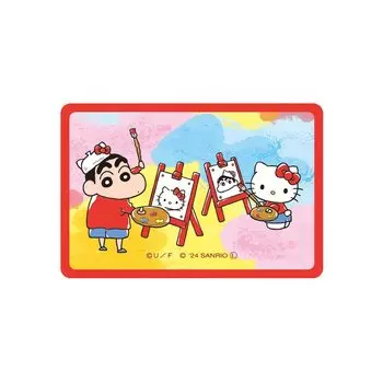 Toshin Pack Crayon x Sanrio Characters Sticker Kitty Shin-chan (Shin-chan/Hello Art) K1-SE012