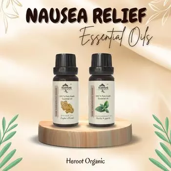 Тошнота - Эфирное масло имбиря, мяты перечной, поддержка ароматерапии для здоровья пищеварительной системы Pack = 15 ml