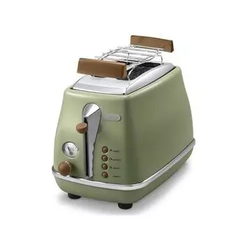 Тостер De Longhi Icona Vintage CTOV 2103.GR оливковый