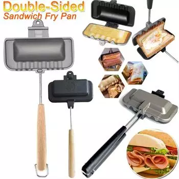 Тостер для хот-догов с антипригарным покрытием из алюминиевого сплава, хлеб, тосты, машина для завтрака, сэндвичница, вафельная печь для блинов, форма для выпечки барбекю