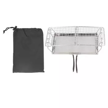 Тостер для походной плиты из нержавеющей стали, складной переносной тостер для походной плиты, подставка для подноса для использования на открытом воздухе L