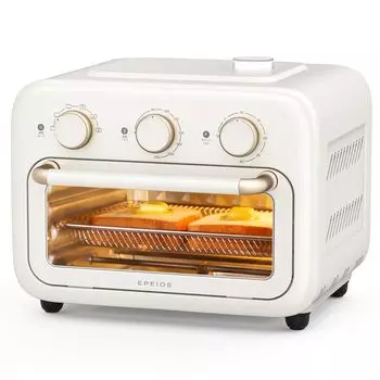 Тостер Epeios, тостер, 2 части в одном, многоцелевой, большой емкости 12 л, 2 уровня, можно складывать друг на друга, плавная регулировка температуры, 6 верхних и