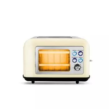 Тостер с двумя отделениями и окном Toasteo Glass Beige Kitchencook