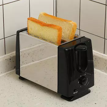 Тостер с вилкой ЕС, 2 ломтика, вафельница для бубликов, закусок из слоеного теста