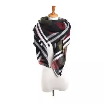 Тот же осенне-зимний высококачественный геометрический шарф, большая шаль, квадратный шарф, женское тепло 140*122cm разноцветный