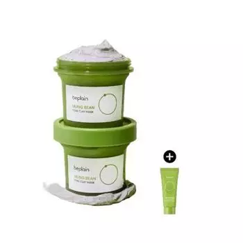 [Total 240ml] Non-plain mung bean pore clay pack (120ml x 2) (+mung bean foam 40ml) / 3-minute pack Blackhead Whitehead Skin tone Skin texture