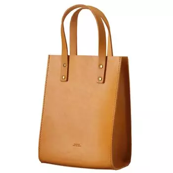 Tote Bag Genuine Leather Small NUME SHIKAKU TOTE S Made in Japan [Tideway] Women s [T2796] (Camel)