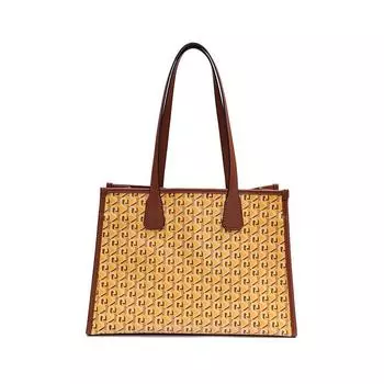 Tote Bag, Large-capacity, Niche, Fashionable, Dog-toothed Single-shoulder Women s Bag, Simple, Stylish and Textured Underarm Bag
