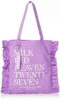 Tote Bag LOGO FRILL TOTE LtPURPLE [Milkfed] Women s