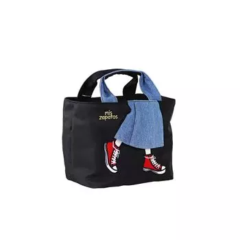 Tote Bag Long Skirt Dividers 2WAY B5 Size Black [Miss Sapat] B-7393 Women s