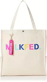 Tote Bag PIPING SQUARE TOTE MULTI LOGO B [Milkfed] Women s