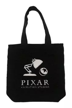 Tote bag simple light Pixar [Marushin] (black)