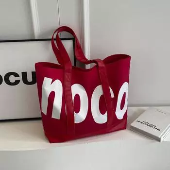 Tote bag women s 2024 new large-capacity commuter bag summer canvas versatile casual simple shoulder handbag