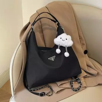 Tote bag women s 2025 large-capacity backpack casual cloth bag street trend lightweight travel backpack