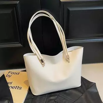 Tote bag women s 2025 new fashion high-end sense large-capacity large bag single shoulder handbag underarm women s bag бежевый