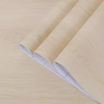 TOTIO Walnut Wood Grain Remake Ультралегкие обои с текстурой дерева Oil Heat Beige Wood Grain Cutting Kitchen Bathroom Декоративные стильные обои бежевый