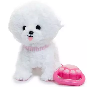 Totoko Walk Bichon White Plush Dog Electronic [Движущийся питомец] 506-21556