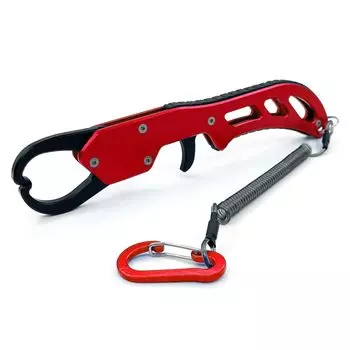 TOTOMOKA Fish Grip Fish Catcher Ультралегкий алюминиевый с тросом (красный) красный