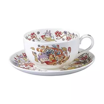 Totoro My Neighbor Totoro Milk Tea Cup Plate Saruto Ribara Edition Cup Coffee Bowl Dish Noritake My Neighbor Totoro Tea Cup Tea Bowl & [Coffee белый