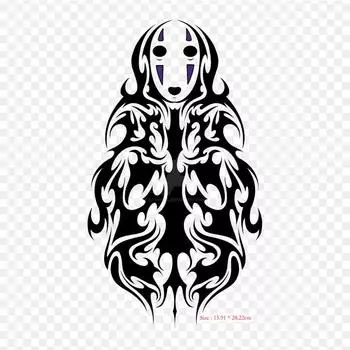 Тоторо Племенной Каонаши, рисунок утюгом на заплатках для одежды, наклейки с аппликациями на одежду, термочувствительная нашивка на заказ