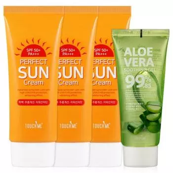[Touch Me] Идеальный солнцезащитный крем с защитой от УФ-излучения 60 млX3 SPF50+PA+++тройной функциональный ежедневный солнцезащитный крем