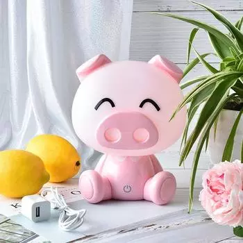 Touch Pig Lights Leuke Baby Slaapkamer лампа Nachtlampje светодиодная ночная лампа прикроватный декор детский стол Licht Рождественский подарок на день Святого Валентина Blue
