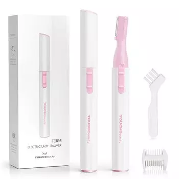 TOUCHBeauty Eyebrow Eyebrow Electric Face Eyebrow Face Body Eyebrows с батареей Легко для уважения к пожилым Подарочная бритва, резак, бритва, розовый