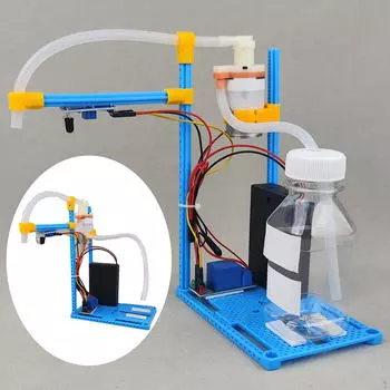 Touchless Hand Soap Dispenser Material 3D Puzzle Assembly Assembled Kids Induction Principle Science