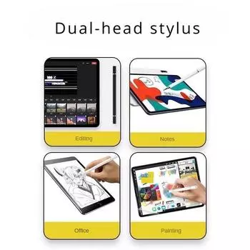 Сенсорный стилус для мобильного телефона, рукописный емкостный стилус, применимый стилус с тонкой головкой, ручка для планшета чёрный