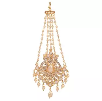 Touchstone Индийский Болливуд Стильные Современные Дизайнерские Украшения Ручная Голова Свадебные Аксессуары Kaleera Mangtika Золотые или Серебряные Тона Без Драгоценных Камней