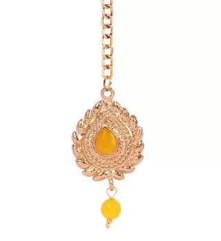 Touchstone Индийский Болливуд Стильные Современные Дизайнерские Украшения Свадебные Головные Уборы Мангтика с Красивые Цепочки для Женщин Золото или Серебро