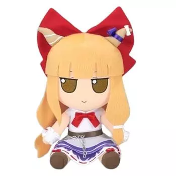 Touhou Plush Series 66 Suika Ibuki Fumofumo Подарок с бонусным оловянным значком Suika.