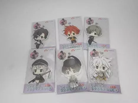 Touken Ranbu Chokotto Clear Mascot 3 Все 6 типов набор -ОНЛАЙН-