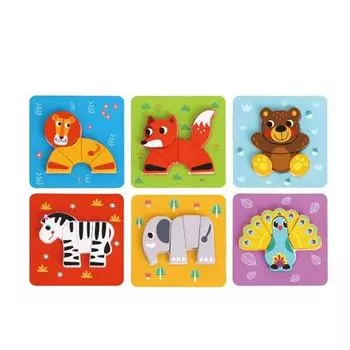 Touki Touki Mini Puzzle Animal Набор из 6 636 корейских детских игрушек