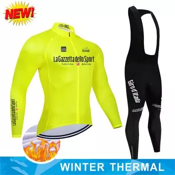 Tour De Italy D ITALIA Велосипедная одежда Мужская блузка Униформа Костюм Велосипедная флисовая майка Спортивный комплект Брюки Мужская велосипедная одежда Комбинезон S