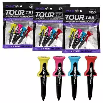 TOUR TEE PLUS Футболка Tour Tee Plus LOW LAUNCH из 4 предметов, соответствующая правилам USGA, короткая футболка [Оригинальный продукт] T-497-000 R&A (набор 3)