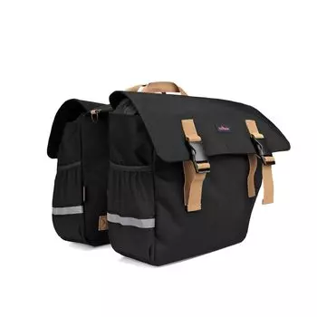 TOURBON Bicycle Pannier Integrated Rear Bag with Shoulder Ideal for Road Bike and Outdoor Camping Bag, 24L, Straps, Riders, Commuters, чёрный