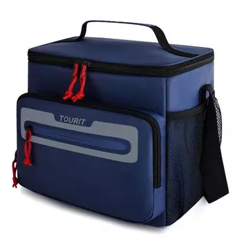 TOURIT Cool Маленький кулер для обеда Bento Вода для поездок на работу или синяя сумка, 12 л, сумка, сумка, коробка, сумка, термо, репеллент, для школы,