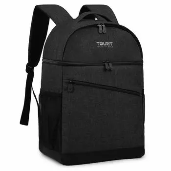 TOURIT Изолированный холодильник-холодильник 2 слоя большой сухой и влажный вишневый цвет спортивный рюкзак для отдыха на открытом воздухе, сумка, рюкзак, тип, емкость, водонепроницаемый, раздельный,