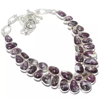 Tourmaline Gemstone Handmade 925 Silver Jewelry Necklace 18 JCN484-132
