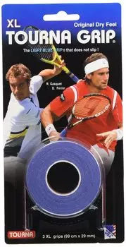 Tourna TOURNAGRIP Tourna Grip XL Dry Blue 99cm x 29mm x 3 pieces US-TG-1-XL