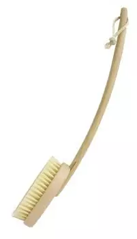 Towa Sangyo Щетка для тела SF Изогнутая ручка Натуральная 7 x 9 x 40 см Удобная рукоятка Подходит для спины Прибл.