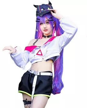 Towa Tokoyami Косплей Hololive Hololive VTuber Хэллоуин Обувь Маленький Дьявол [milky time] (Костюм)