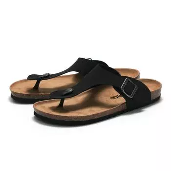 Товар 2024, весенне-летние мужские пробковые тапочки, женские тапочки с узором «елочка», студенческая пляжная обувь, классные тапочки из водной сосны 35 синий